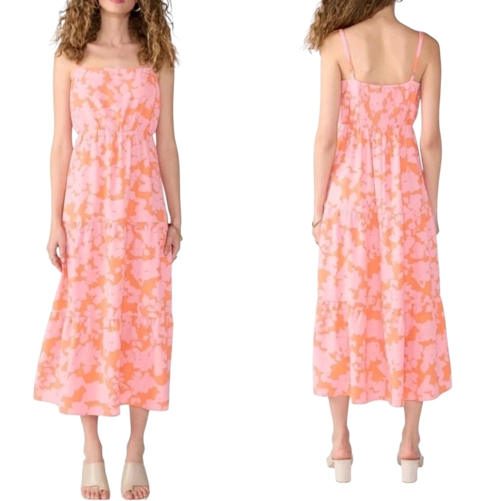 Social Standard by Sanctuary Womens Floral Smocked Back Maxi Dress XXL Layared